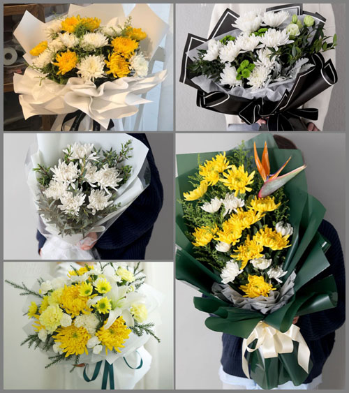 贵州六盘水盘县两河街道两河村白事花束代送
